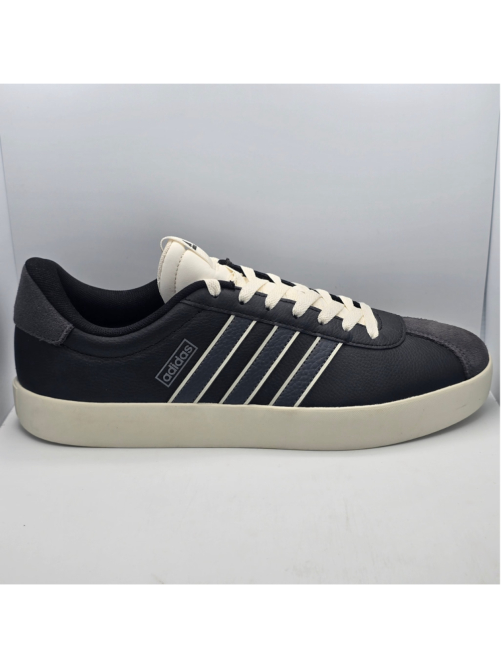 adidas VL Court Base Core Black Cloud White Men’s 10.5 Casual Lifestyle Shoes